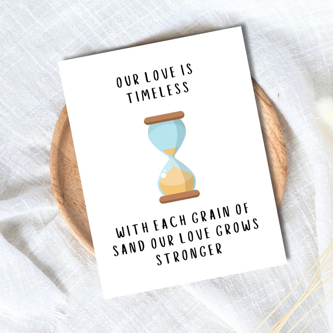 Our Love Is Timeless Birthday Card | Heartfelt Card | Funny Birthday Card | Birthday Gift for Wife Husband | Valentines Card For Her Him