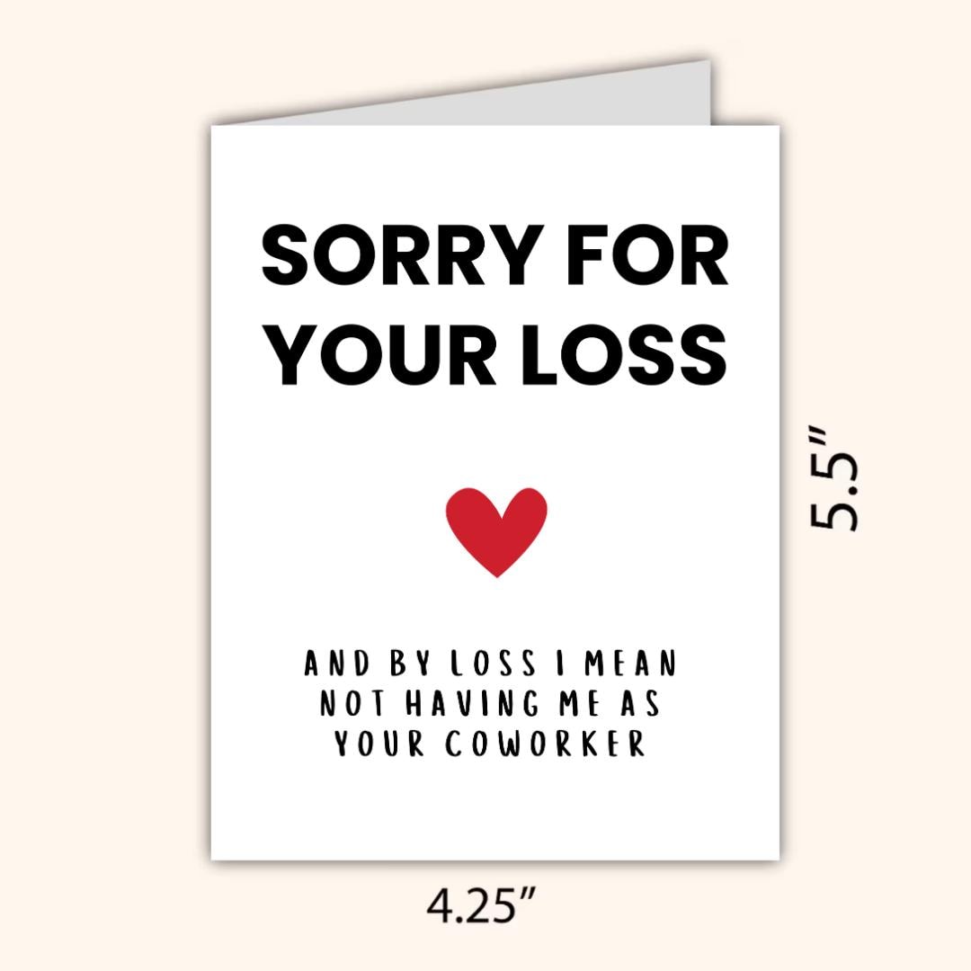 Congrats On Leaving your Job Card New job card Funny leaving work card for colleague Good luck card Coworker Friend Leaving New Beginnings