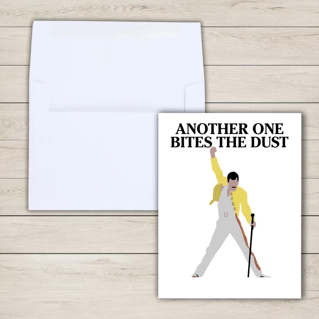 Another One Bites The Dust Condolence Card
