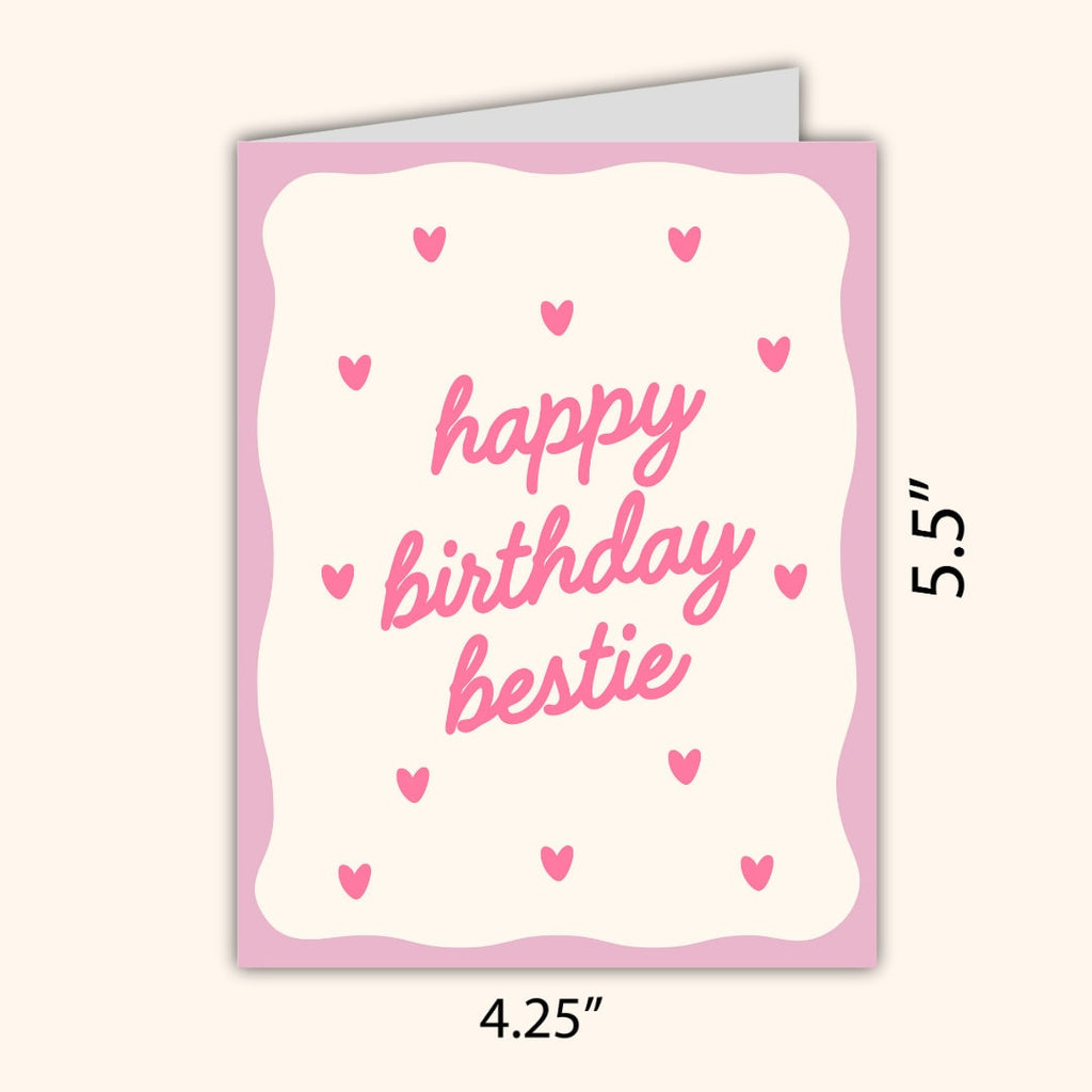 Happy Birthday Bestie, Bestie Birthday Card, Birthday Card For Best Friend, Friendship Card, Girl Bestie Bday, gift box for friends birthday