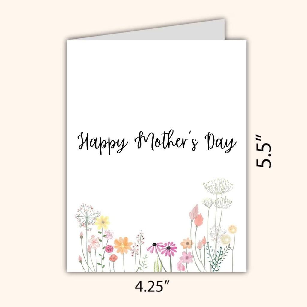 Mother's Day Flowers Card, Happy Mothers Day Card, Card For Mothers Day, Mum Mothers Day Cards For Her, Mothers Day Card For Grandma, Nana