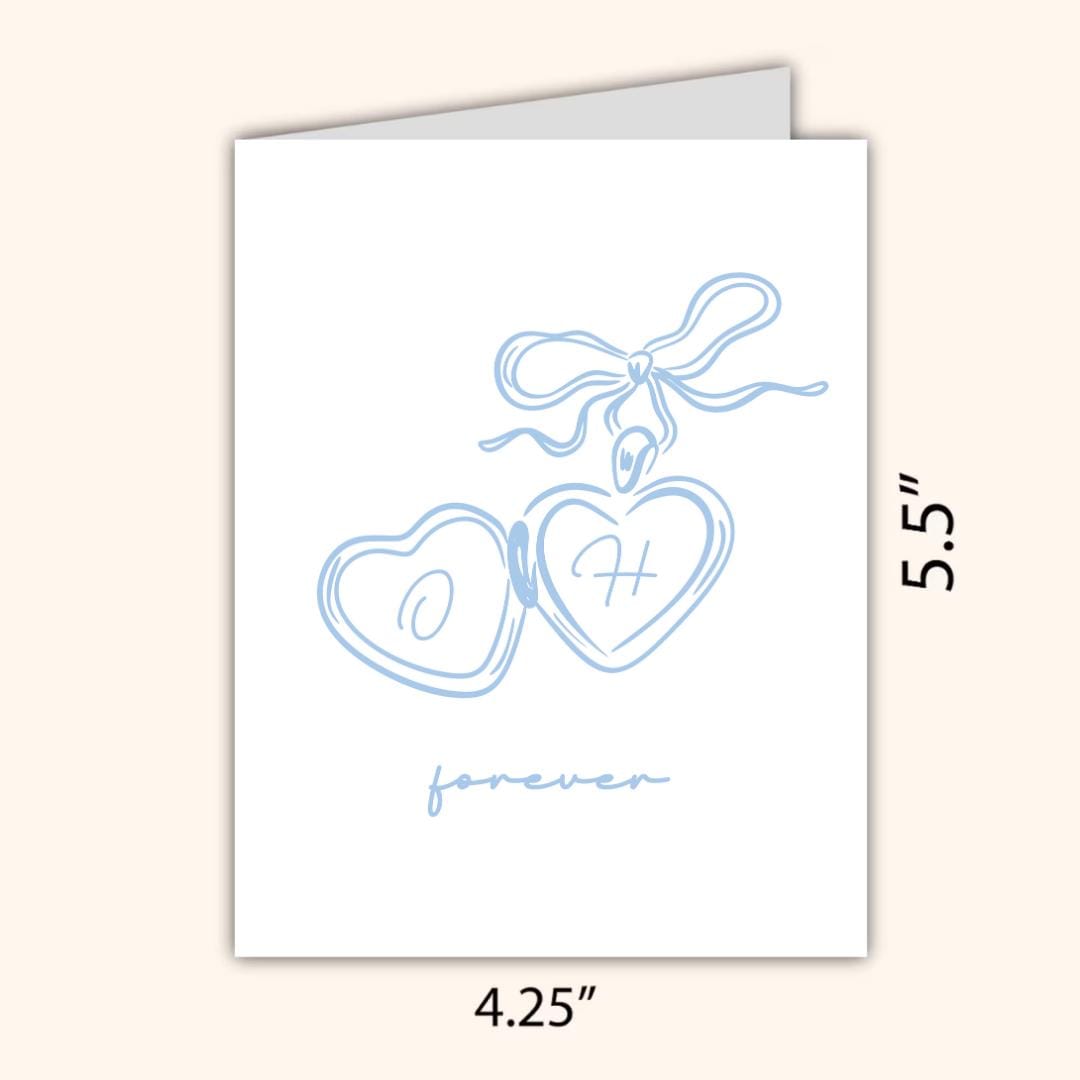 Personalized Wedding Card For Newly Married or Engaged Couple, Personalized Engagement Card For Friend, Her Sister, Cousin, Bestie Wedding