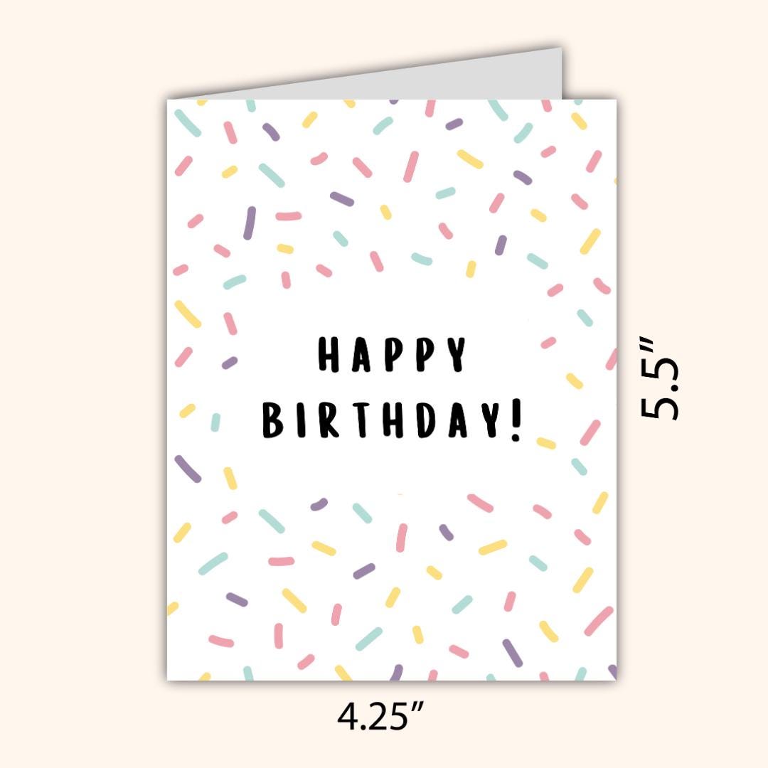Happy Birthday Confetti Card | Love Card | Birthday Card For Husband Wife Boyfriend Girlfriend Mom Dad | Funny Birthday Card | Greeting Card