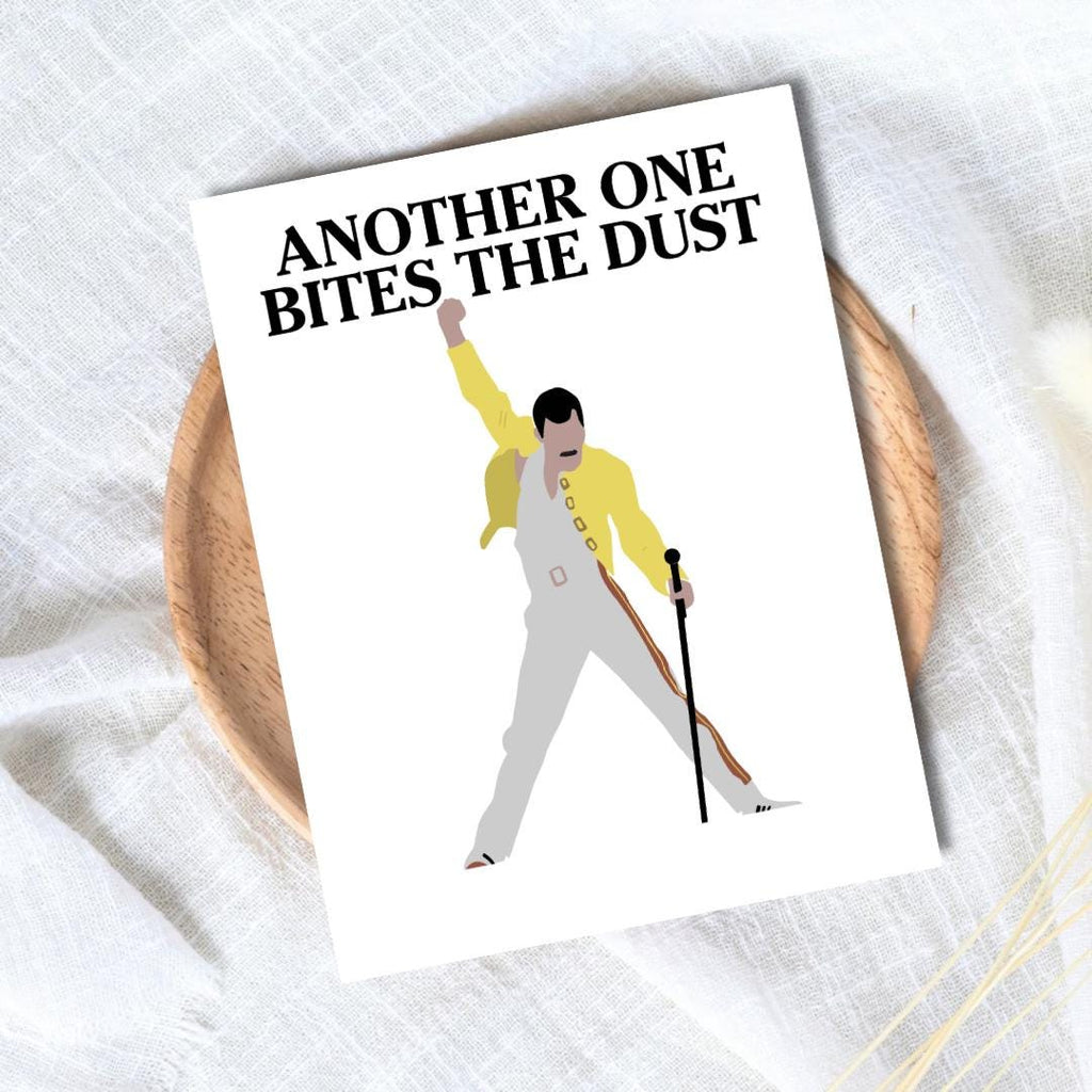 Another One Bites The Dust Condolence Card
