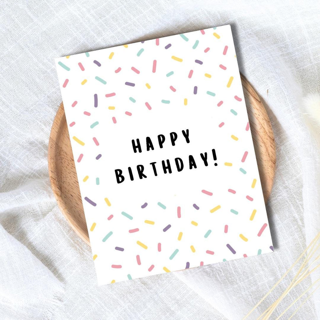 Happy Birthday Confetti Card | Love Card | Birthday Card For Husband Wife Boyfriend Girlfriend Mom Dad | Funny Birthday Card | Greeting Card