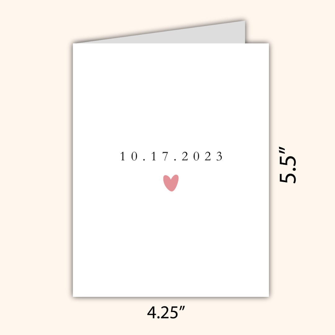 Personalized Anniversary Date Card | Happy Anniversary Card | Cute Card Wedding/dating Anniversary For Husband Wife Boyfriend Girlfriend Him