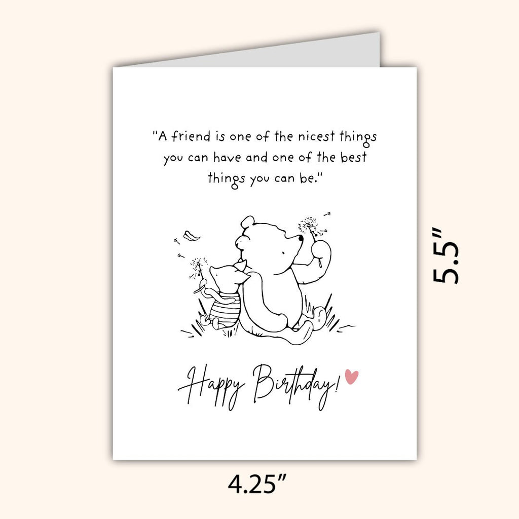 A Friend Is One Of The Nicest Things ,Bestie Birthday Card, Birthday Card For Best Friend, Friendship Card, gift box for friends birthday