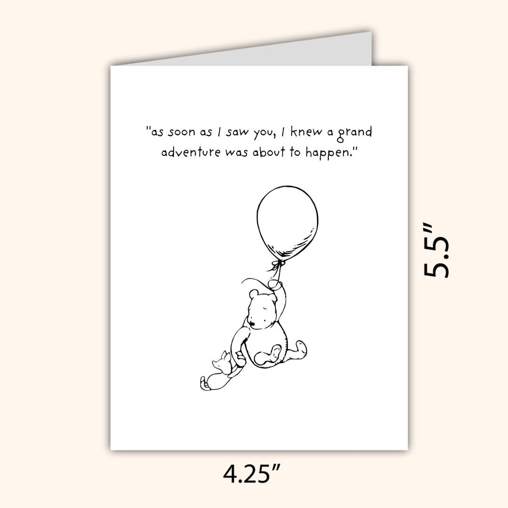 A Grand Adventure New Parents Card, A New Baby, Pregnant, Congratulations, Baby Shower Card Daughter Niece Granddaughter Goddaughter Child
