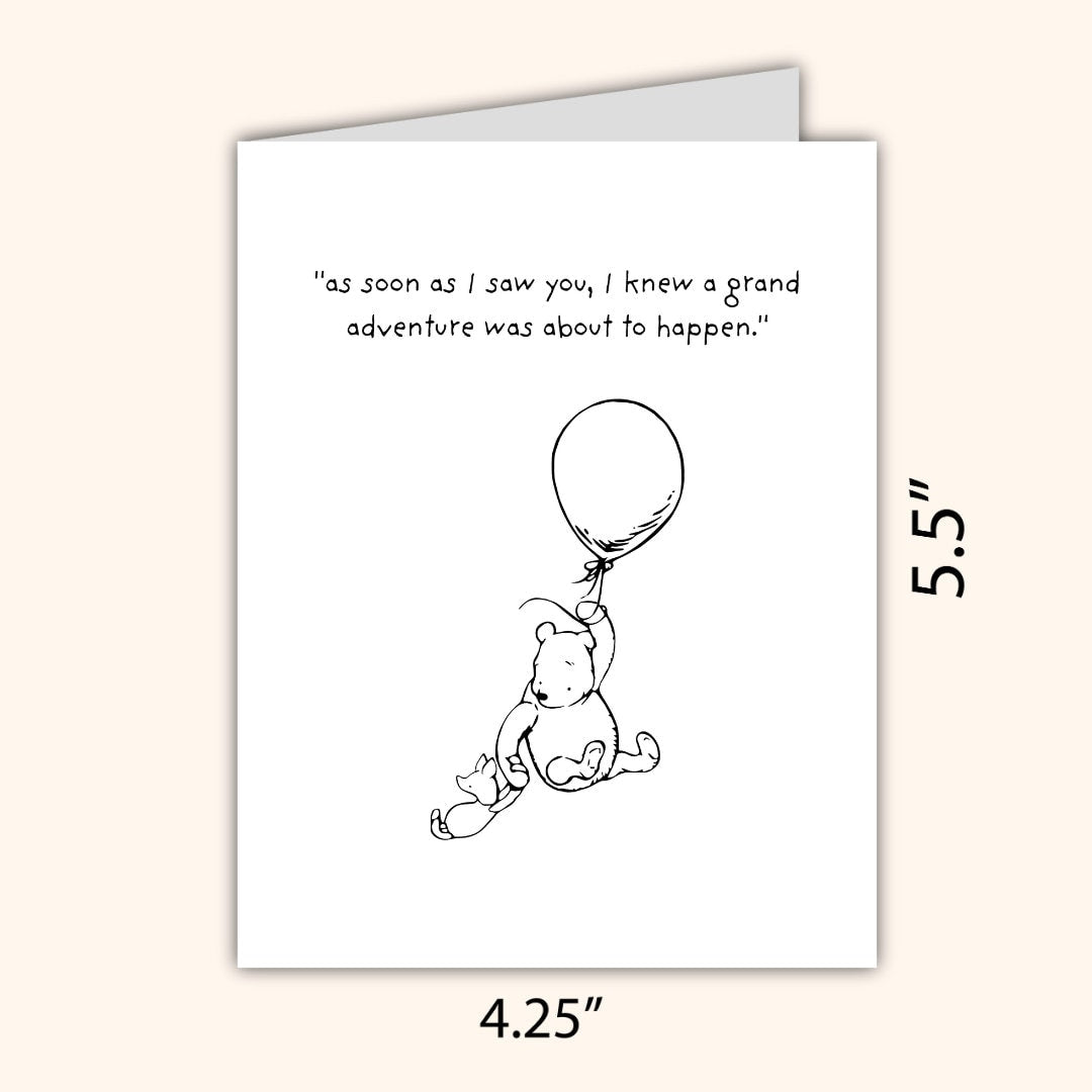 A Grand Adventure New Parents Card, A New Baby, Pregnant, Congratulations, Baby Shower Card Daughter Niece Granddaughter Goddaughter Child