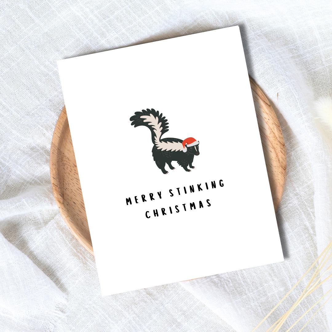 Merry Stinking Christmas Card | Funny Christmas Card For Husband Wife Boyfriend Girlfriend Mom Dad | Christmas Gifted For Him/Her