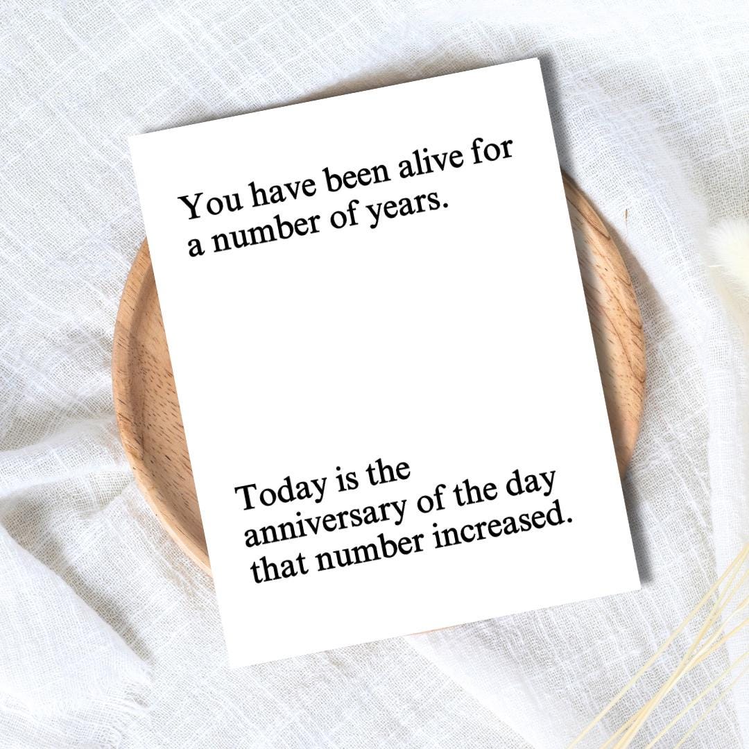 Happy Birthday Card, Funny Birthday Card, Birthday Card For Husband Wife Boyfriend Girlfriend Him Birthday Card For Best Friend, Bestie Card