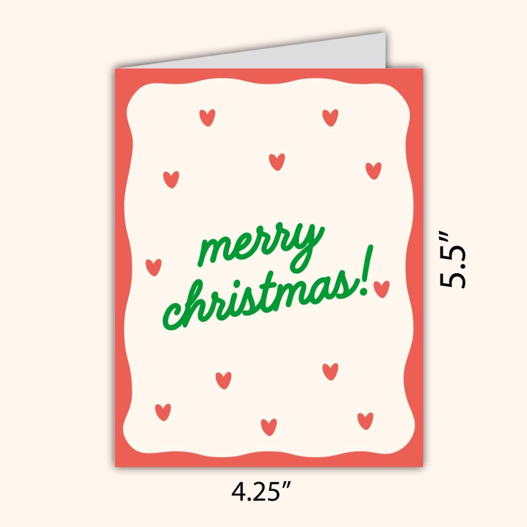Merry Christmas Card | Cute Christmas Card For Bestie Husband Wife Boyfriend Girlfriend Mom Dad Friend Family | Christmas Gifted For Him/Her