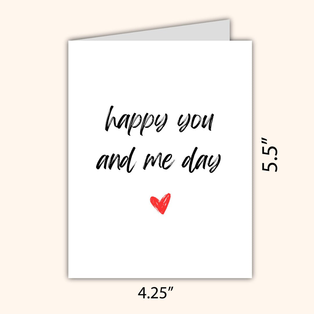 Anniversary Card For Husband, Wife Anniversary Card, Boyfriend Anniversary Card, Girlfriend Anniversary Gift, Happy You And Me Day