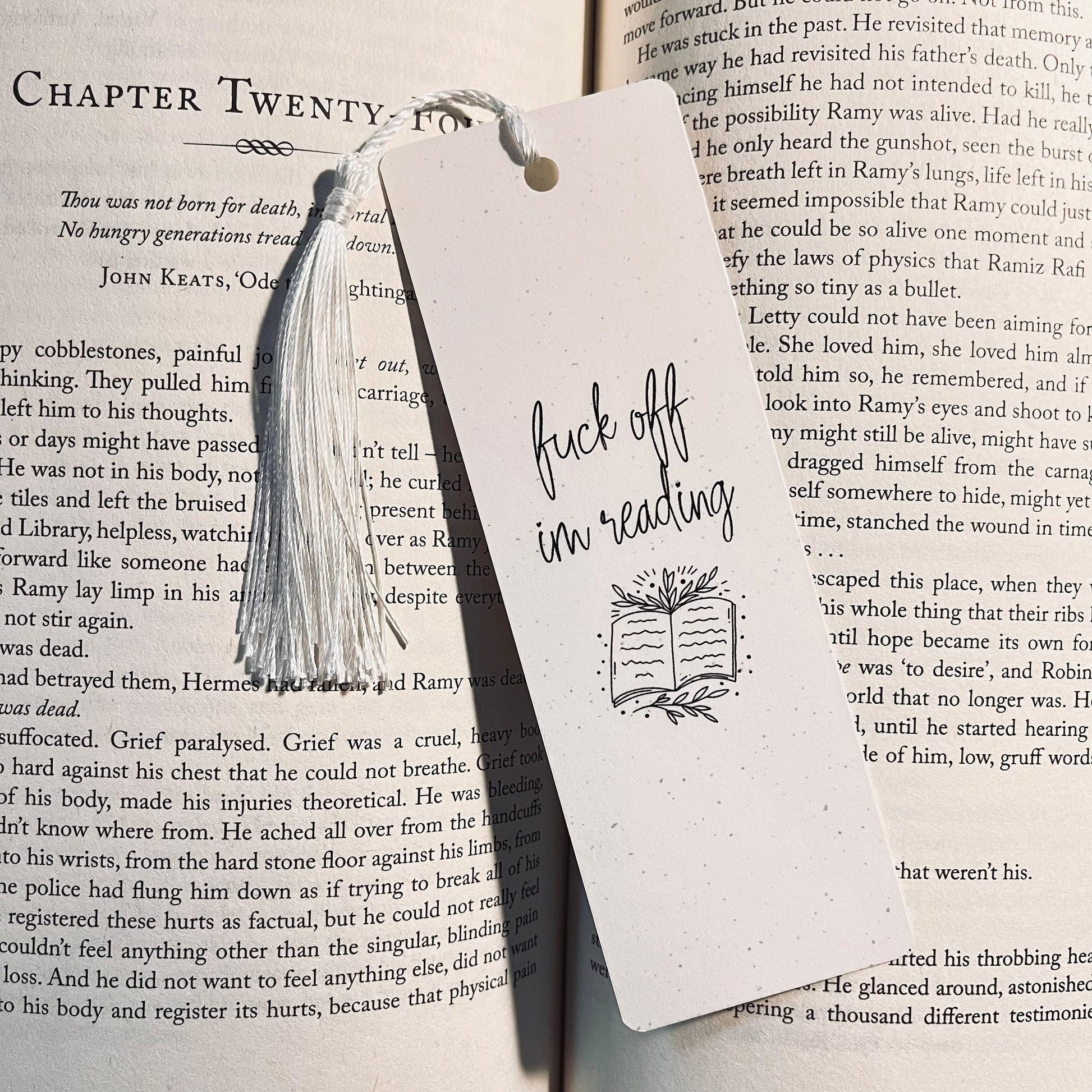 Funny Book Lover Bookmark - Sassy Quote, Laminated Durable Cardstock bookmark by Magic & Meaning