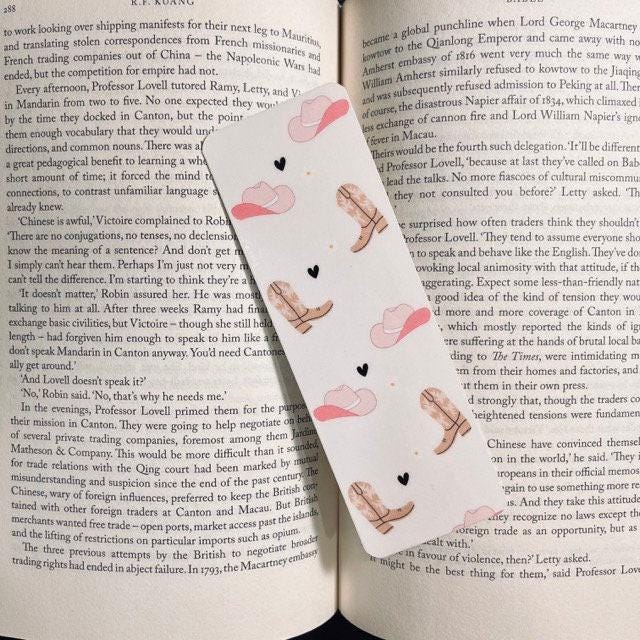 Cowgirl Bookmark: Disco Romance with Bows and Boots bookmark by Magic & Meaning