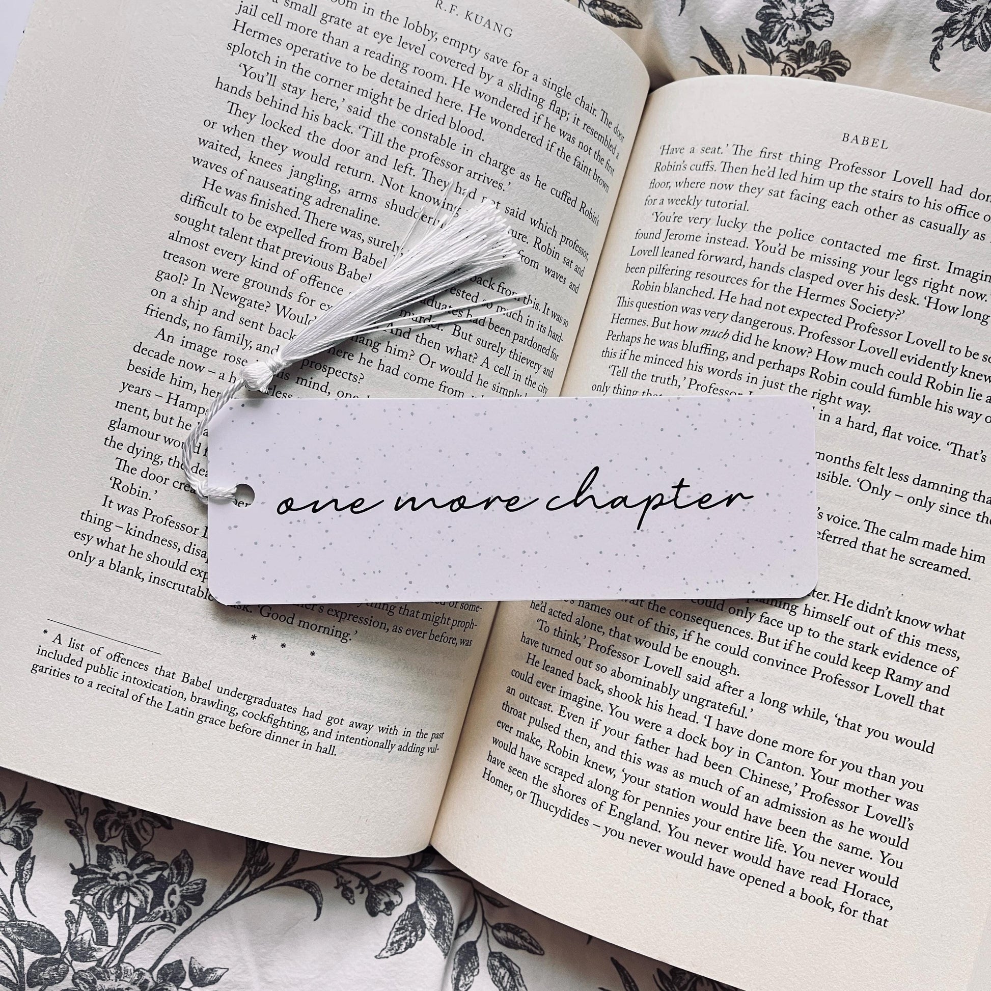 Funny Book Lover Bookmark - 'One More Chapter' Reading Humor bookmark by Magic & Meaning