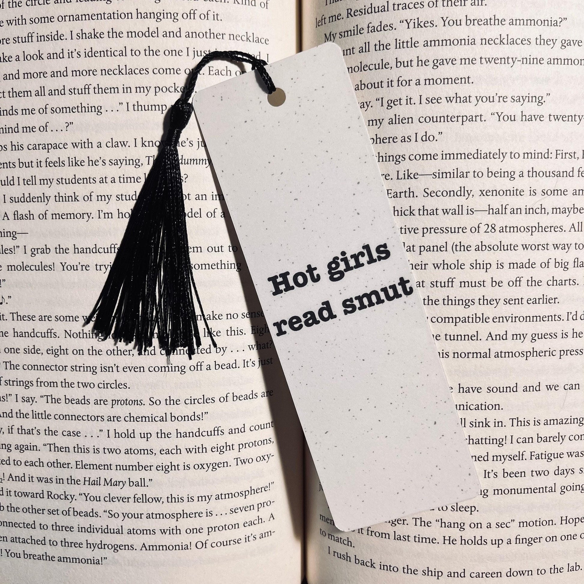 Hot Girls Read Bookmark - Funny Book Lover Gift with Sarcasm bookmark by Magic & Meaning