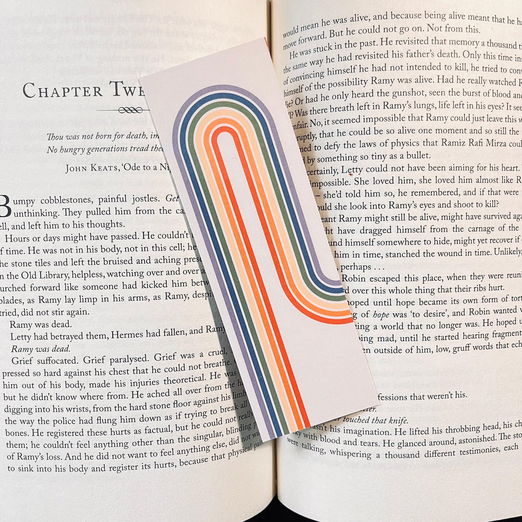 Rainbow Pride Bookmark - Retro Look with Tassel bookmark by Magic & Meaning