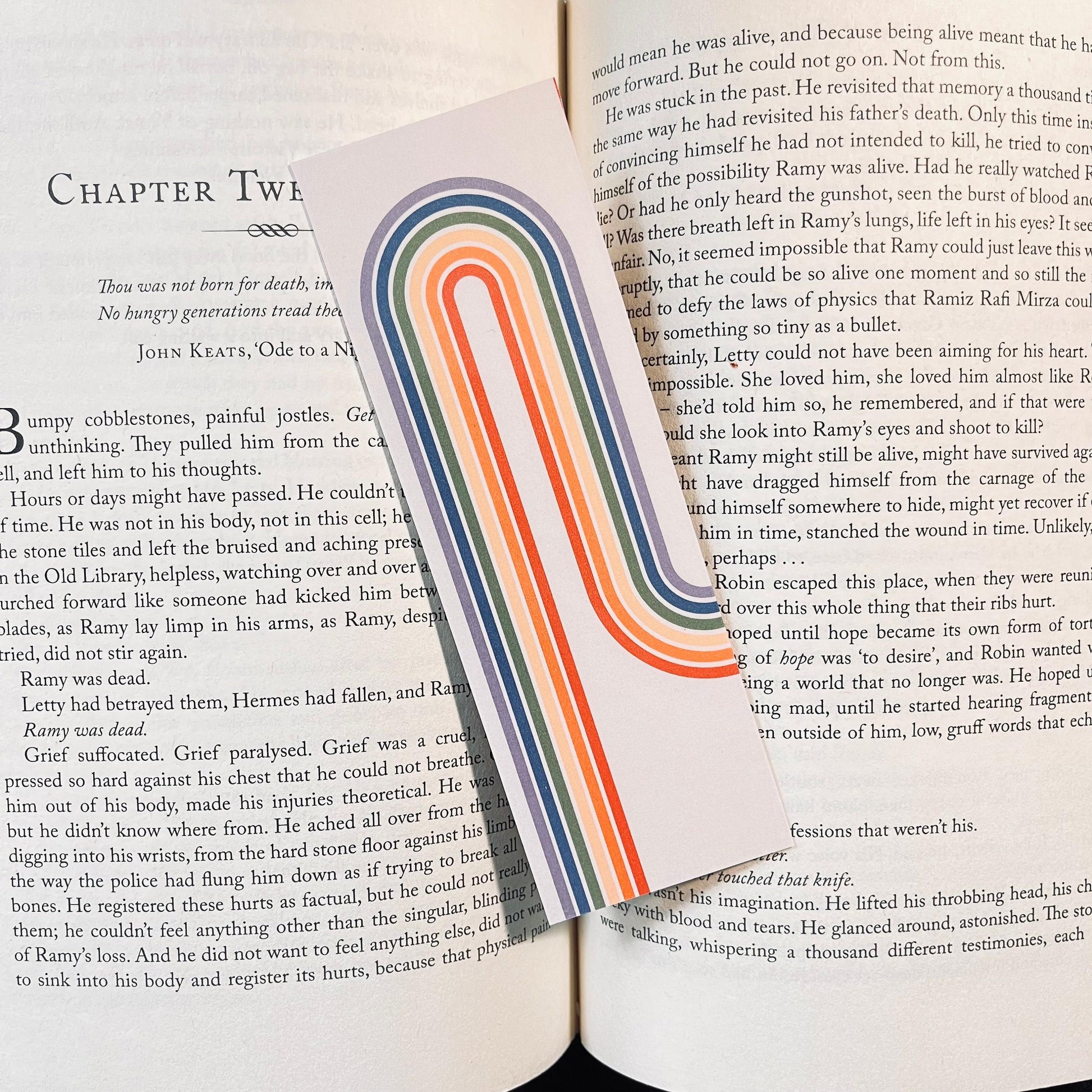 Rainbow Pride Bookmark - Retro Look with Tassel bookmark by Magic & Meaning
