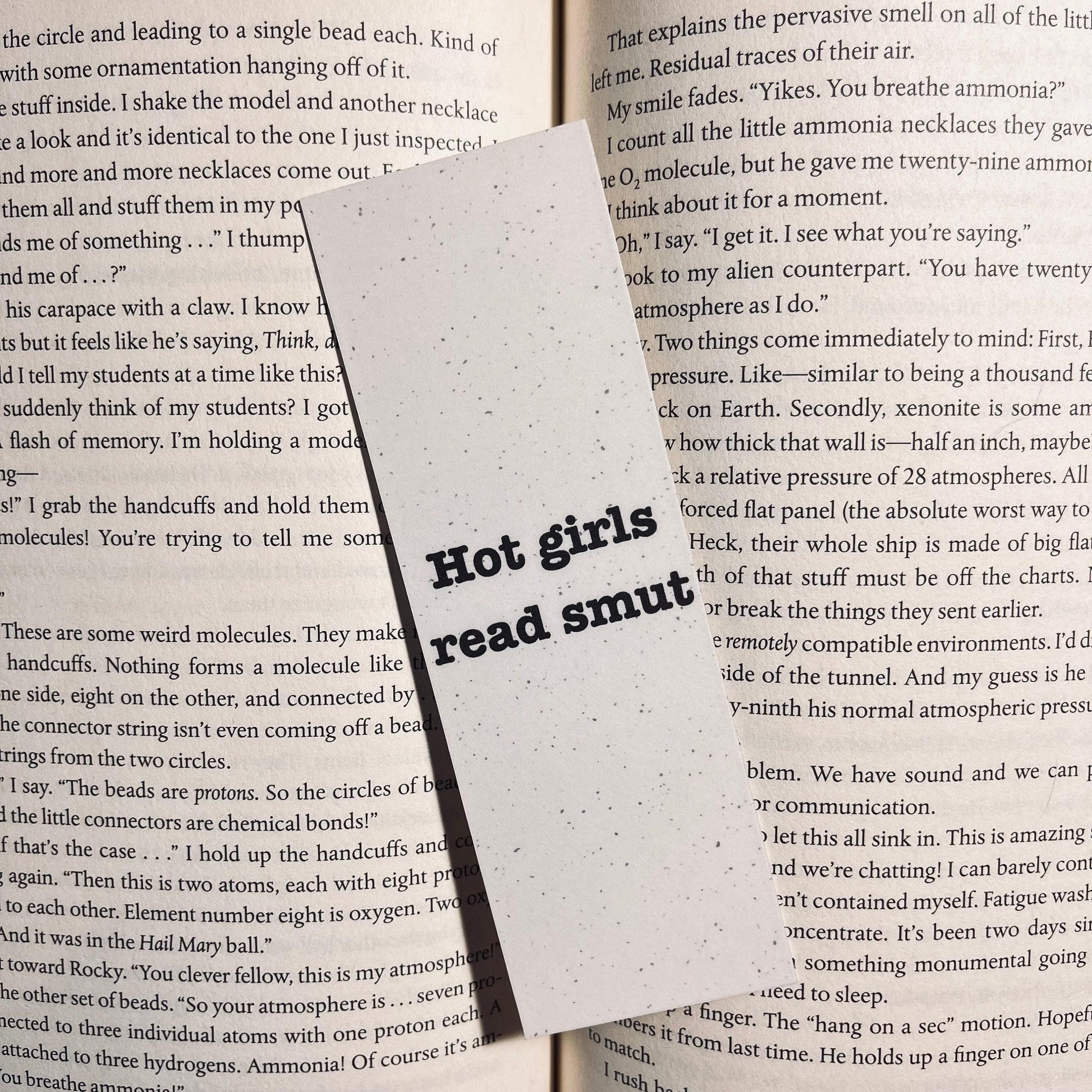 Hot Girls Read Bookmark - Funny Book Lover Gift with Sarcasm bookmark by Magic & Meaning