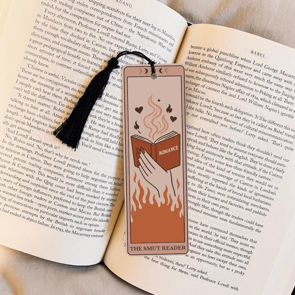 Boho Smut Reader Tarot Bookmark (Laminated, Stylish Book Lover Gift) bookmark by Magic & Meaning