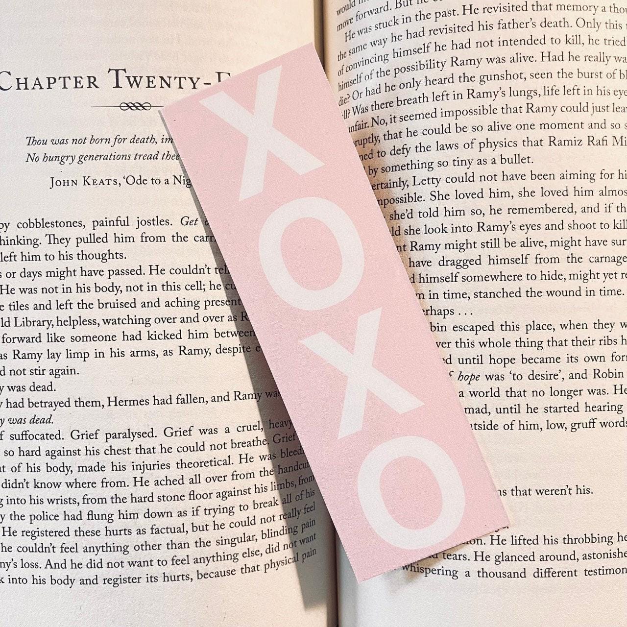 XOXO Valentine's Bookmark: Cute, Funny bookmark by Magic & Meaning