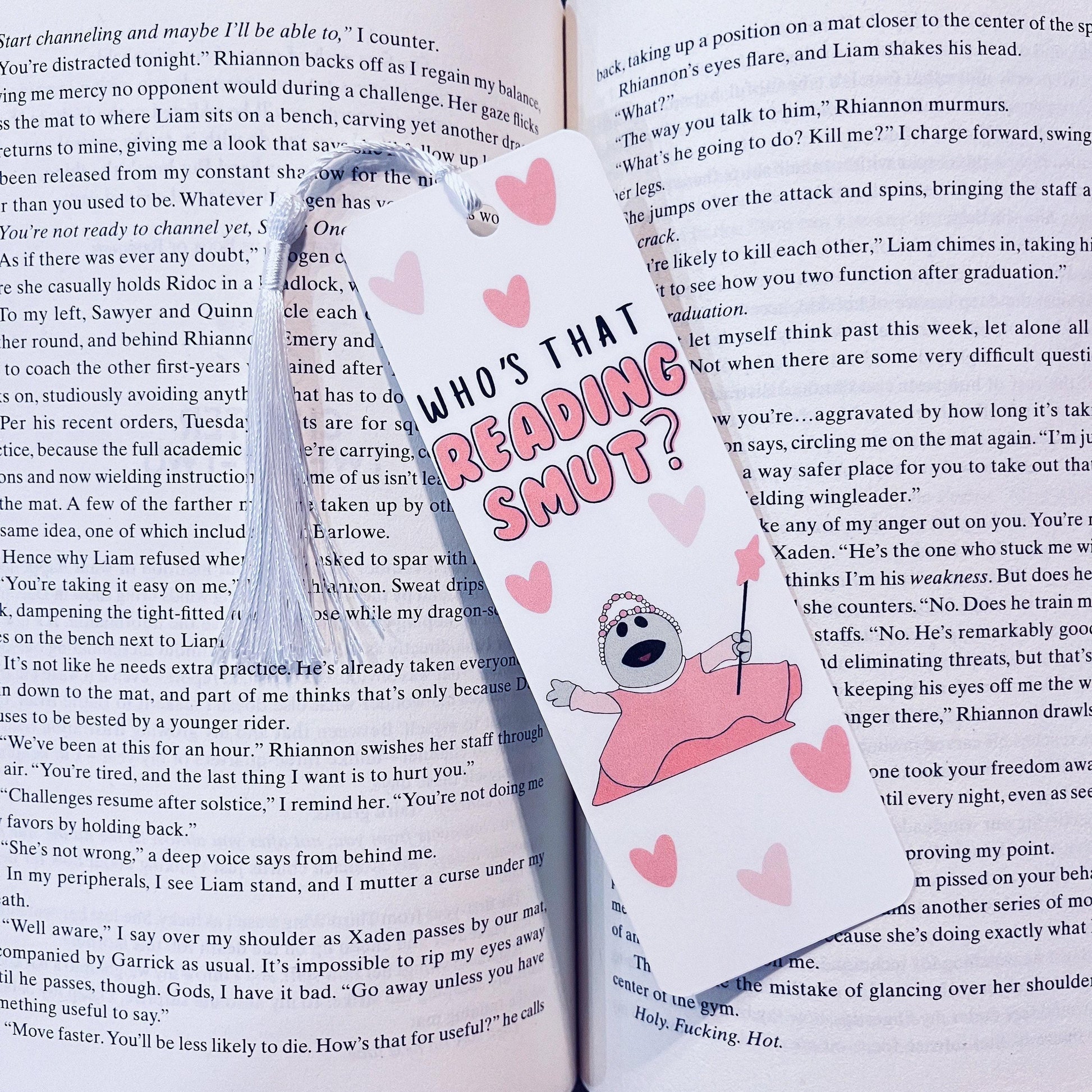 Funny Reading Bookmark: Smut Design for Book Lovers (Laminated) bookmark by Magic & Meaning