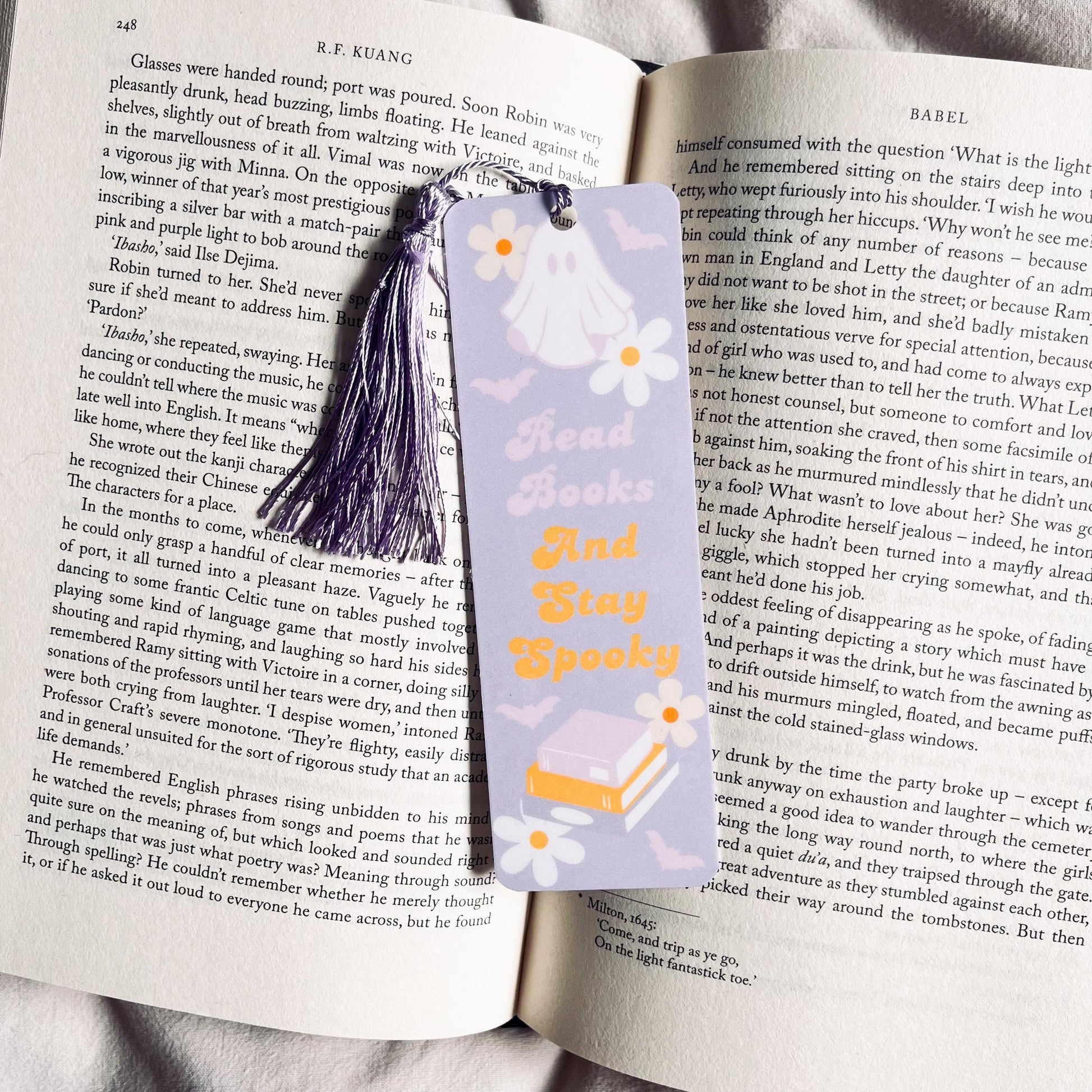 Ghost Bookmark for Halloween - Cute bookmark by Magic & Meaning