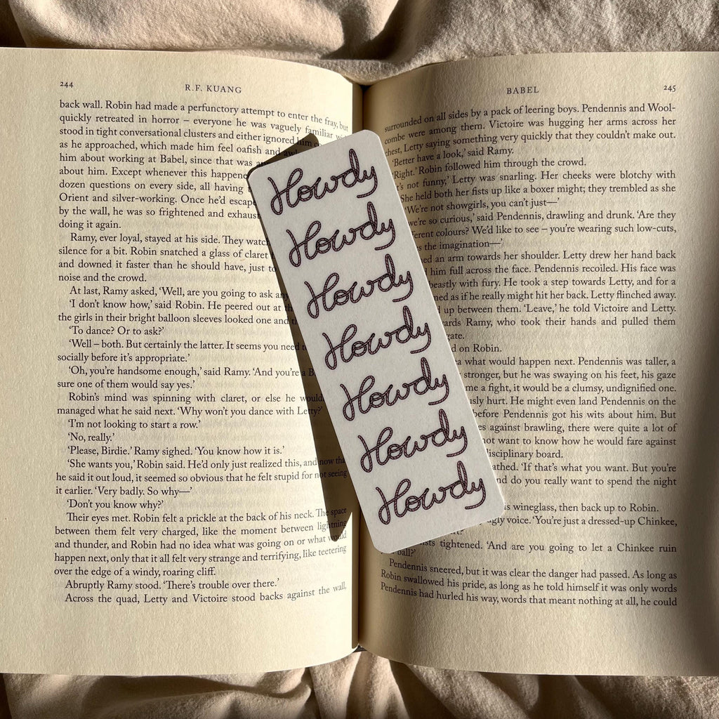 Cowgirl Bookmark: Rustic Style with Tassel Accent bookmark by Magic & Meaning