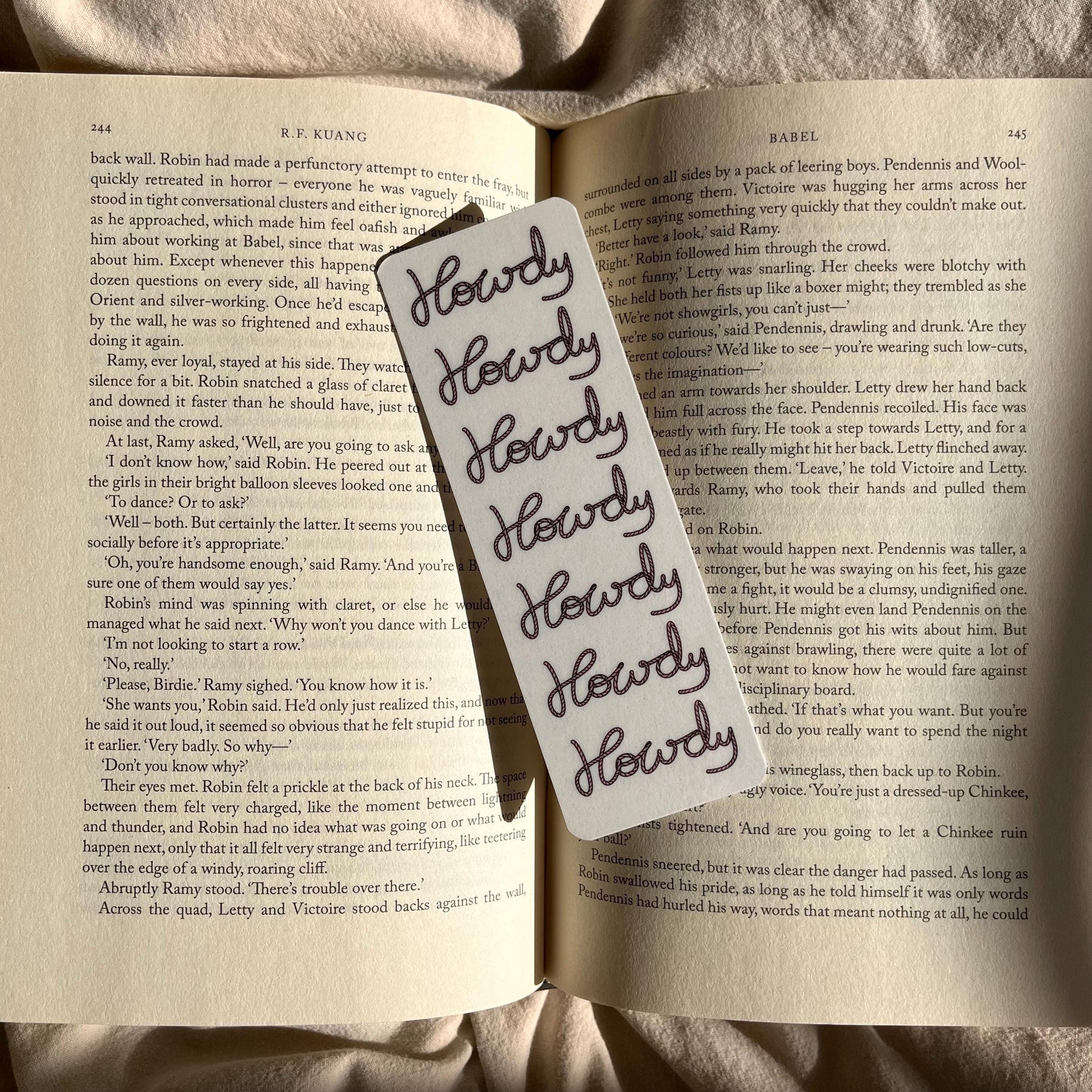 Cowgirl Bookmark: Rustic Style with Tassel Accent bookmark by Magic & Meaning