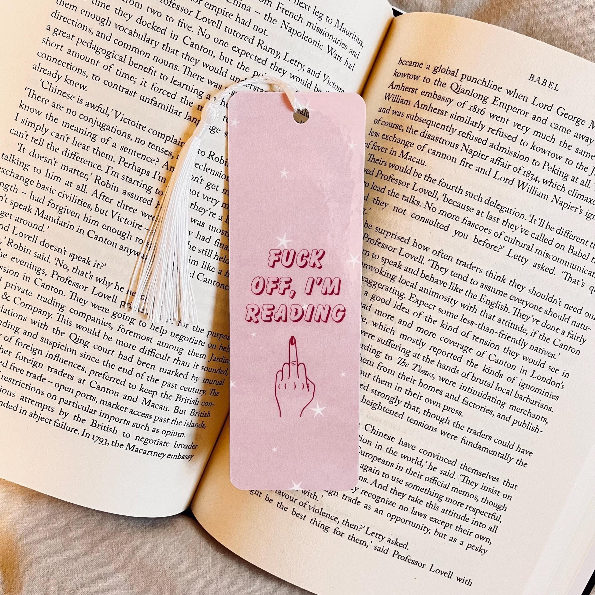 Funny Bookmark: Pink Sassy Quote bookmark by Magic & Meaning