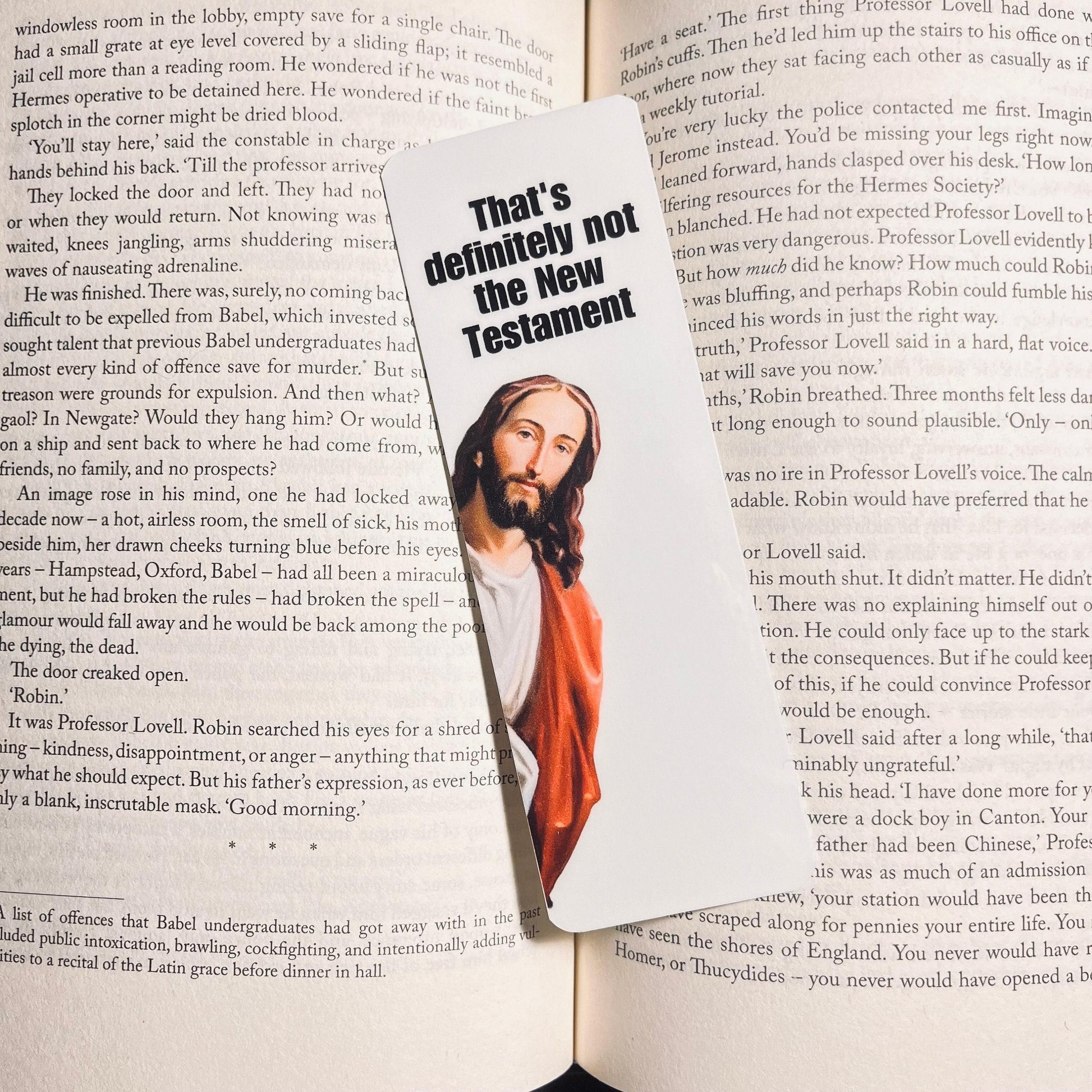 Funny Bookmark: Smut Jesus Design - Quirky bookmark by Magic & Meaning