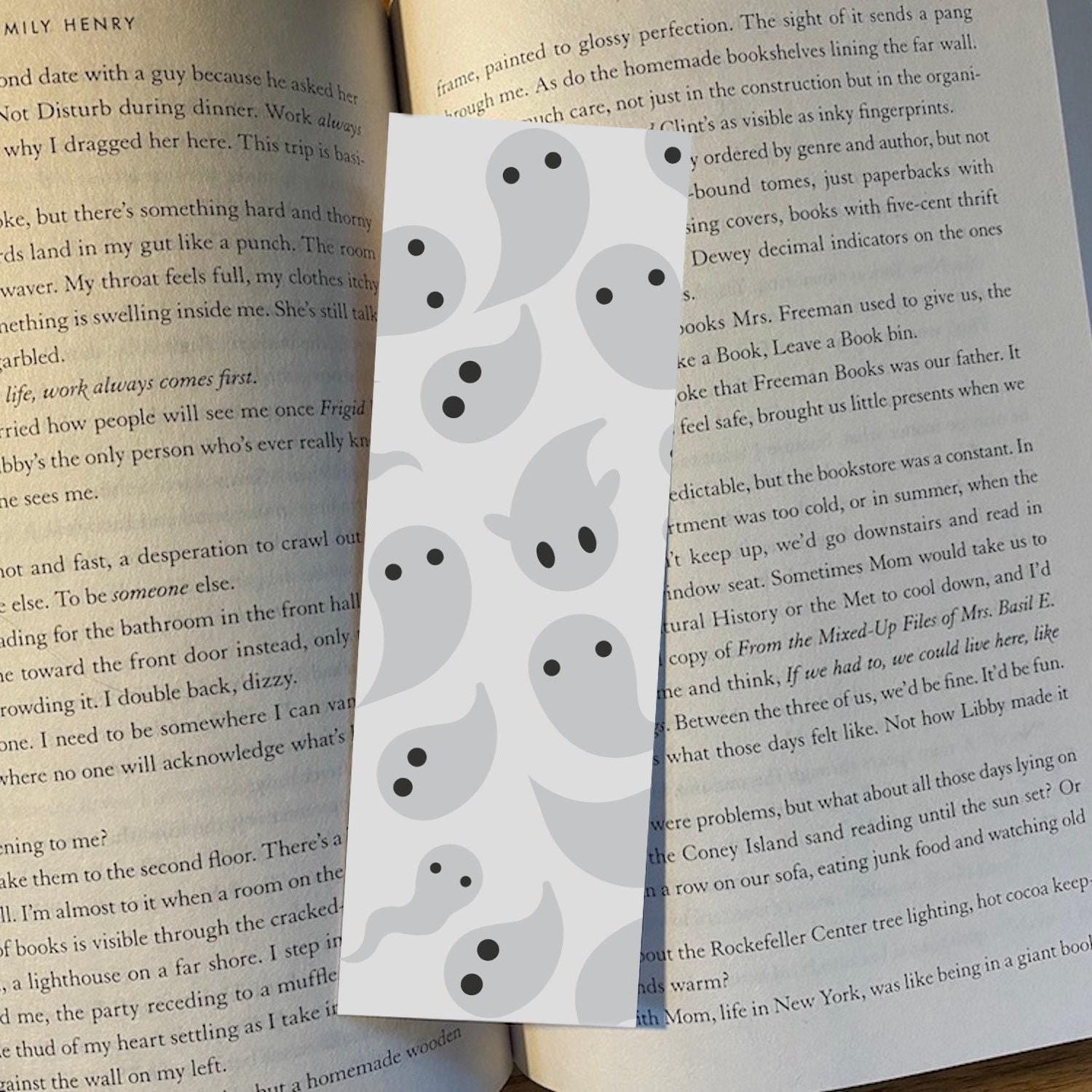 Halloween Book Lover Bookmark, Ghost Design (Cute Reader Gift) bookmark by Magic & Meaning