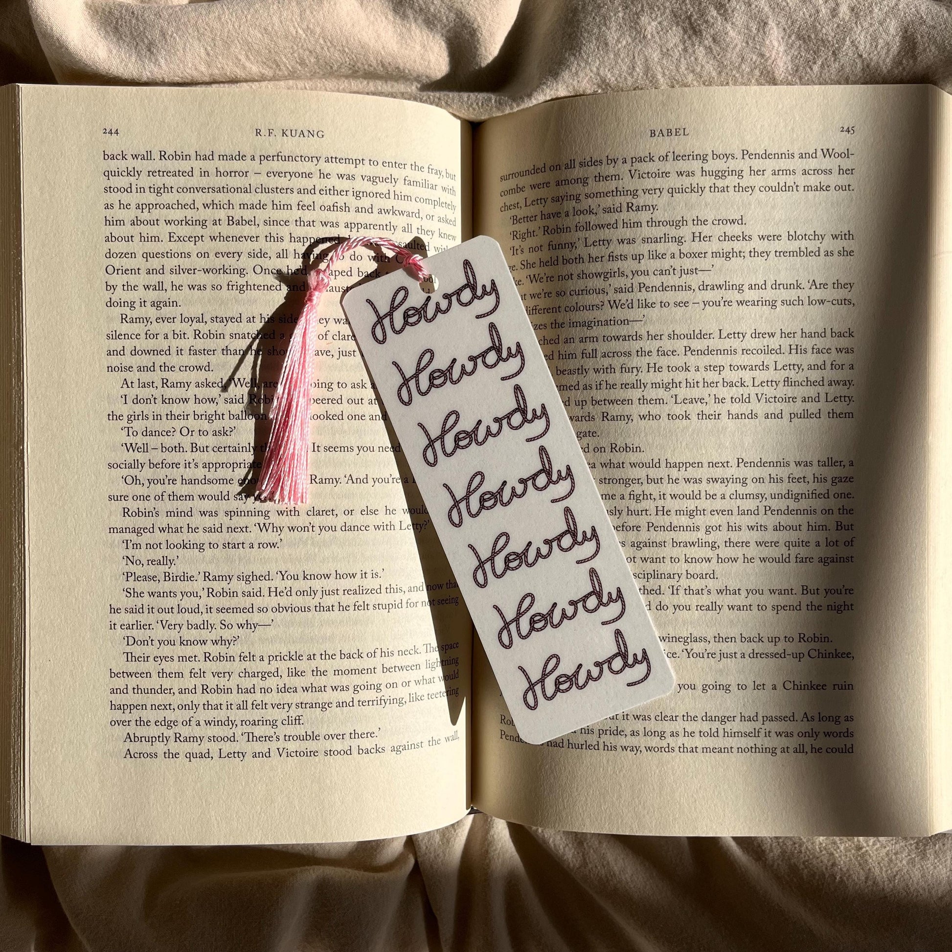 Cowgirl Bookmark: Rustic Style with Tassel Accent bookmark by Magic & Meaning