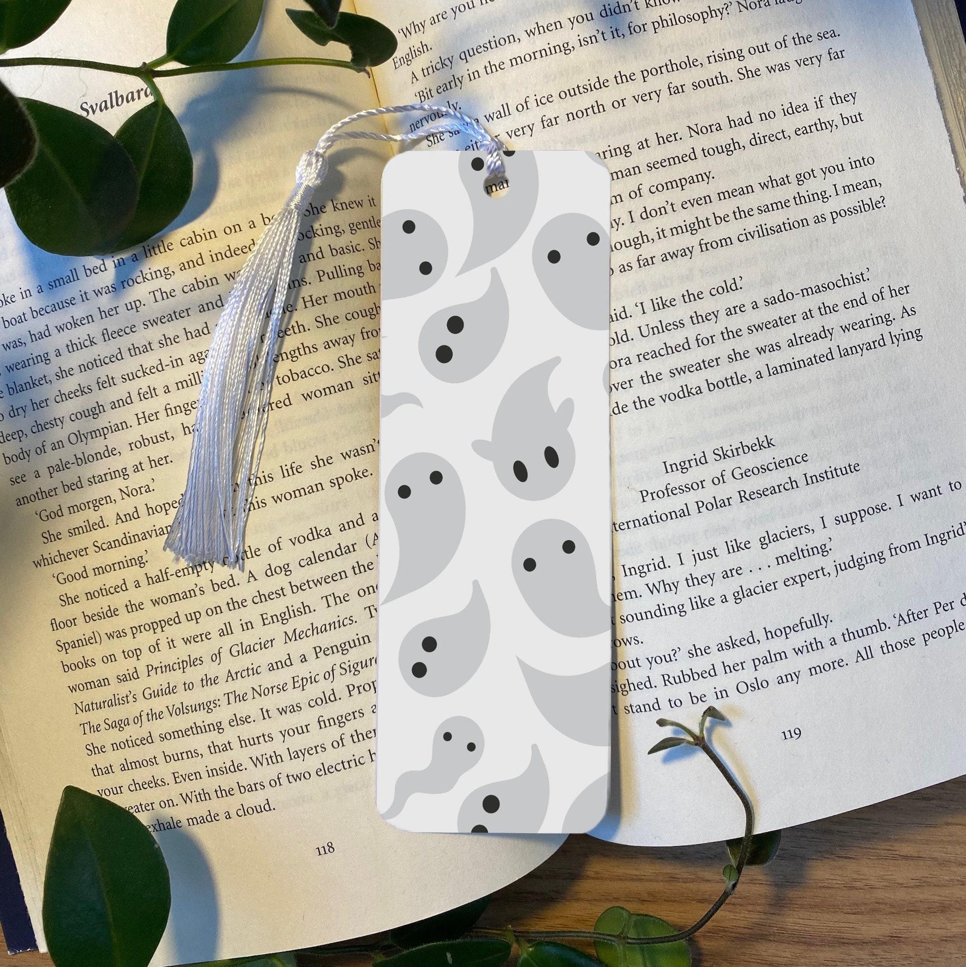 Halloween Book Lover Bookmark, Ghost Design (Cute Reader Gift) bookmark by Magic & Meaning