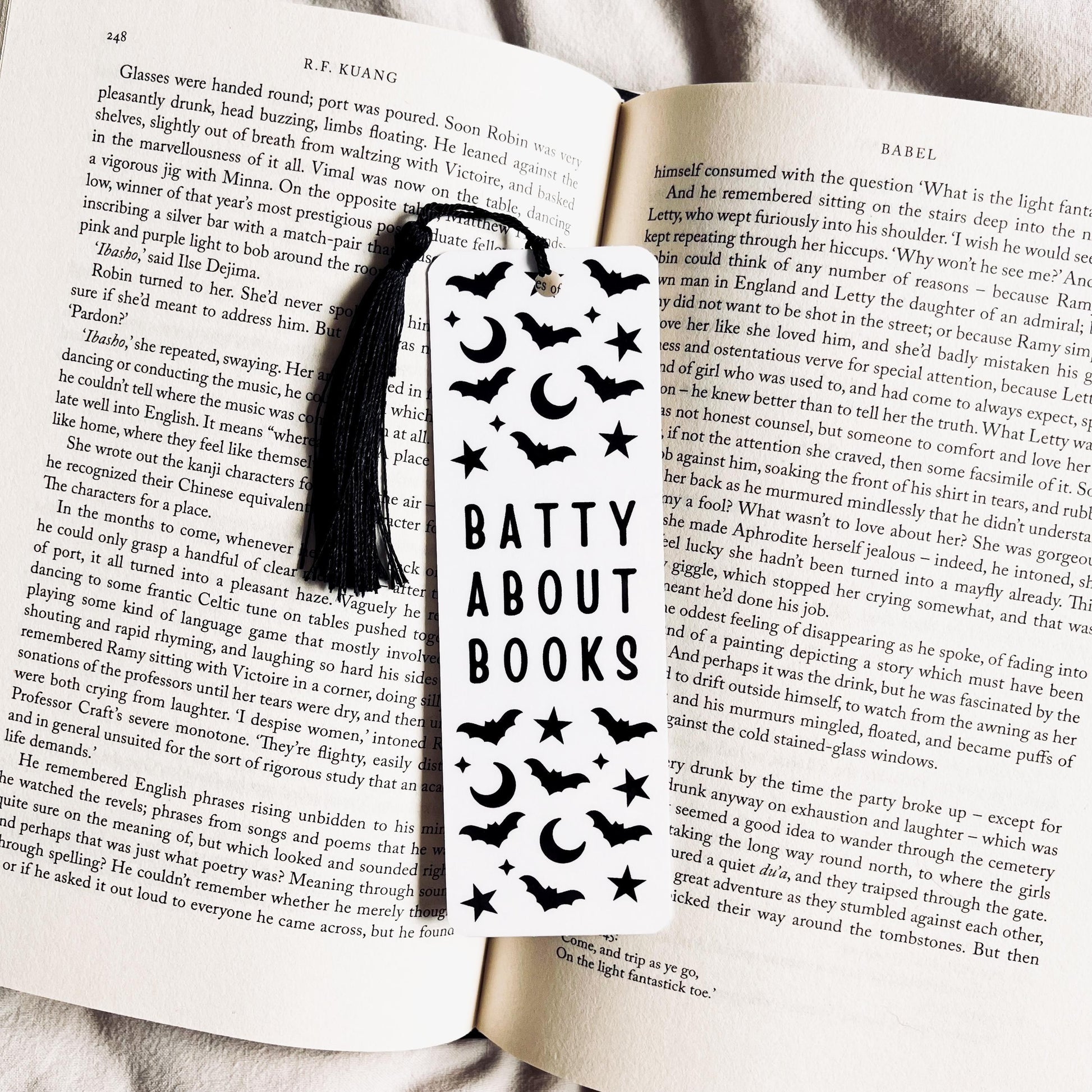 Bat Bookmark: Halloween Style for Book Lovers (Handmade Cardstock) bookmark by Magic & Meaning