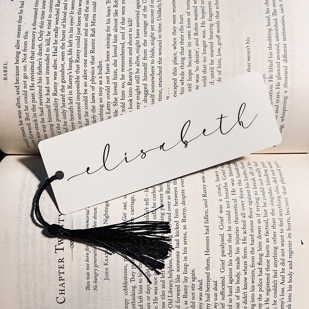 Personalized Bookmark for Readers - Custom Name with Tassel bookmark by Magic & Meaning
