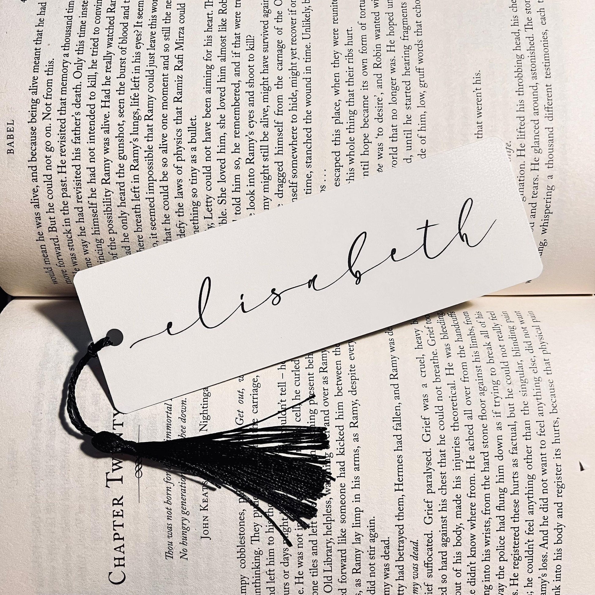 Personalized Bookmark for Readers - Custom Name with Tassel bookmark by Magic & Meaning