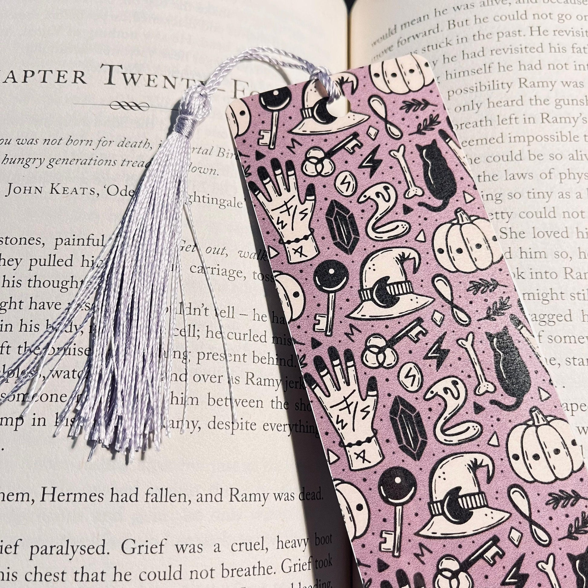 Mystic Gothic Bookmark - Handmade, Laminated bookmark by Magic & Meaning