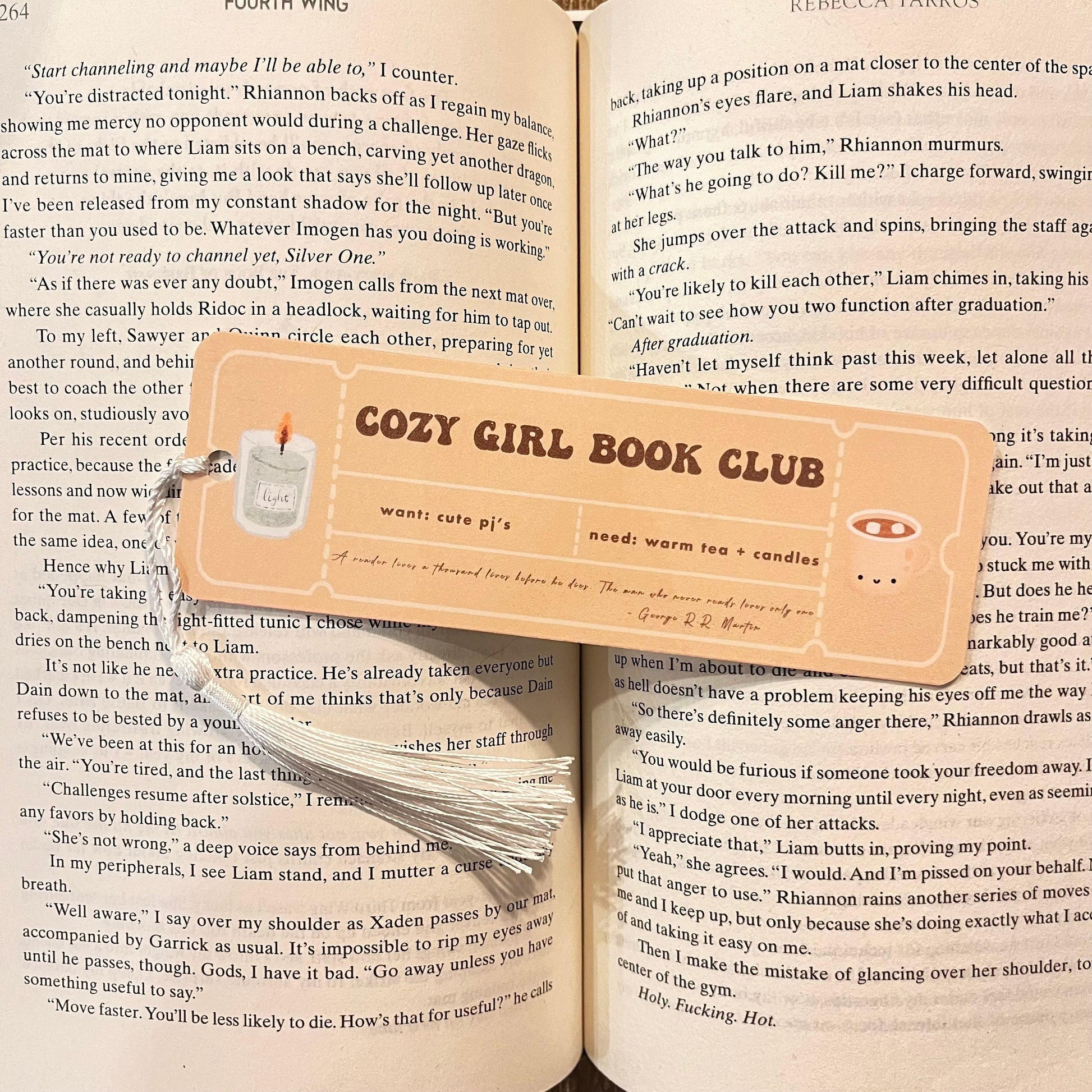 Cozy Girl Book Club Bookmark: Book Lovers Ticket, Funny Literary Gift bookmark by Magic & Meaning