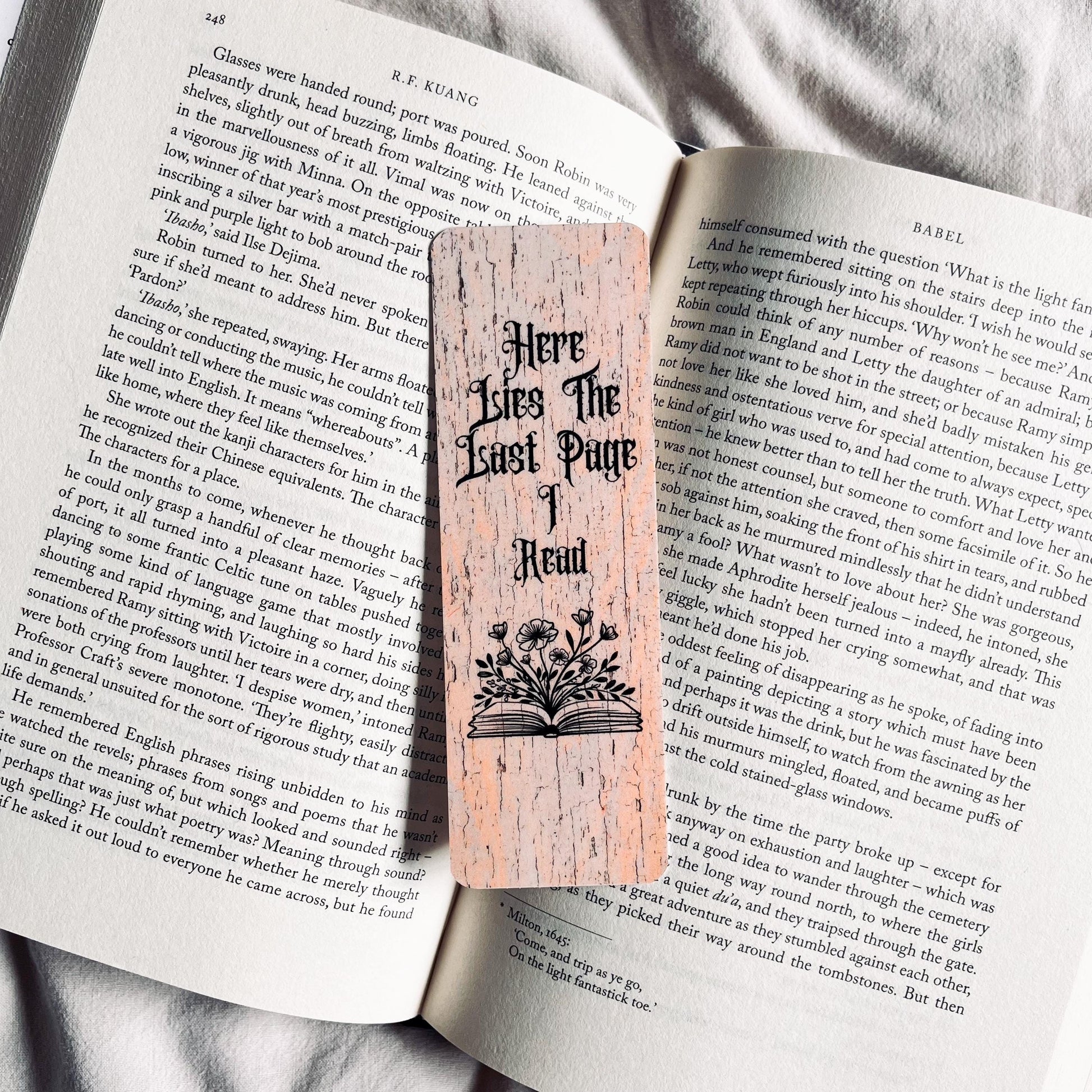 Sarcastic Last Page Bookmark - Funny Bookworm Gift Idea bookmark by Magic & Meaning