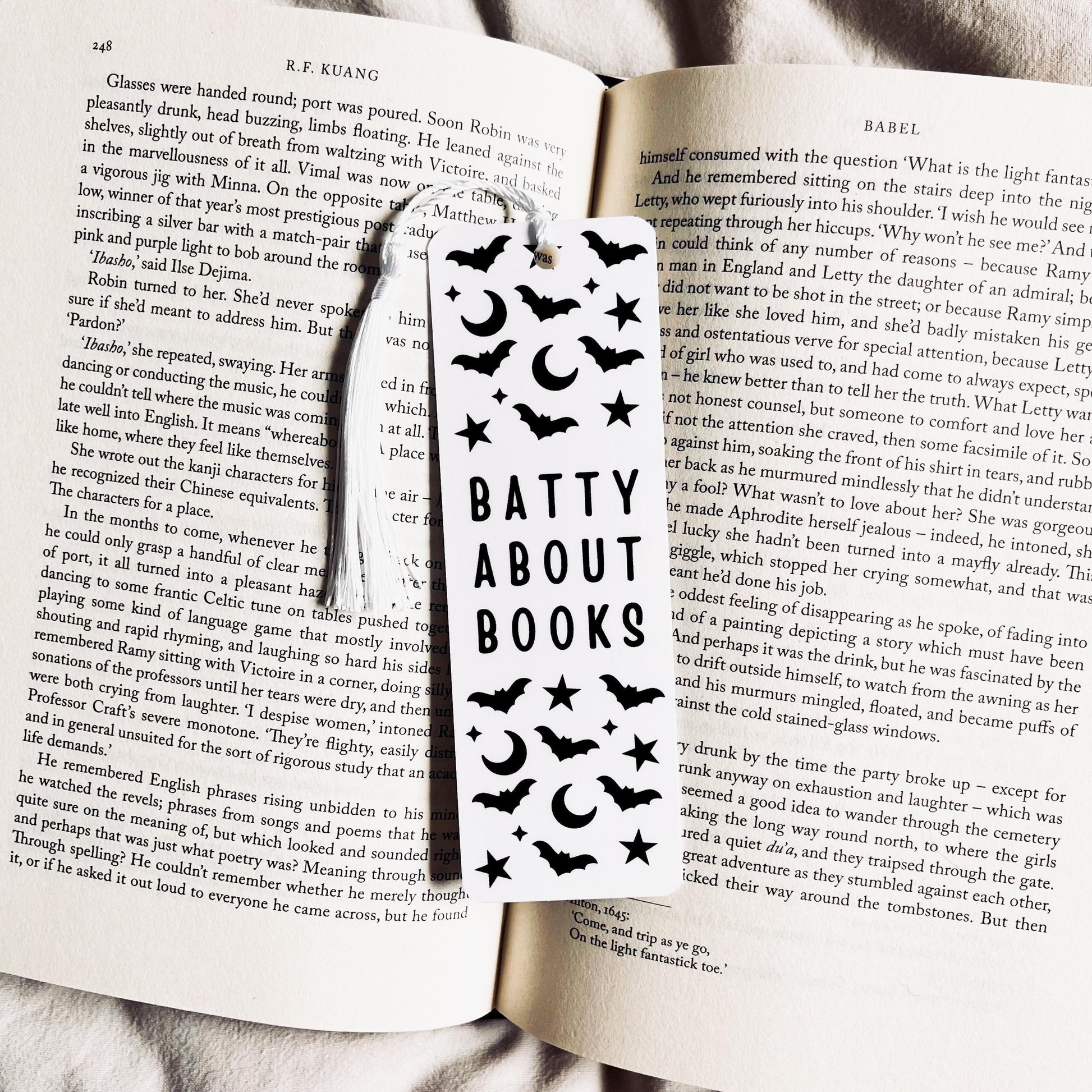 Bat Bookmark: Halloween Style for Book Lovers (Handmade Cardstock) bookmark by Magic & Meaning