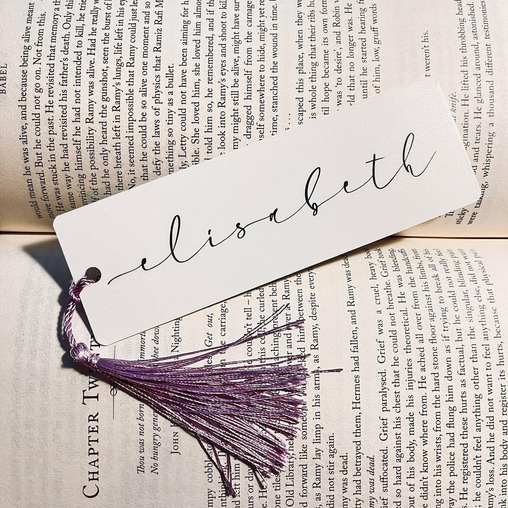 Personalized Bookmark for Readers - Custom Name with Tassel bookmark by Magic & Meaning