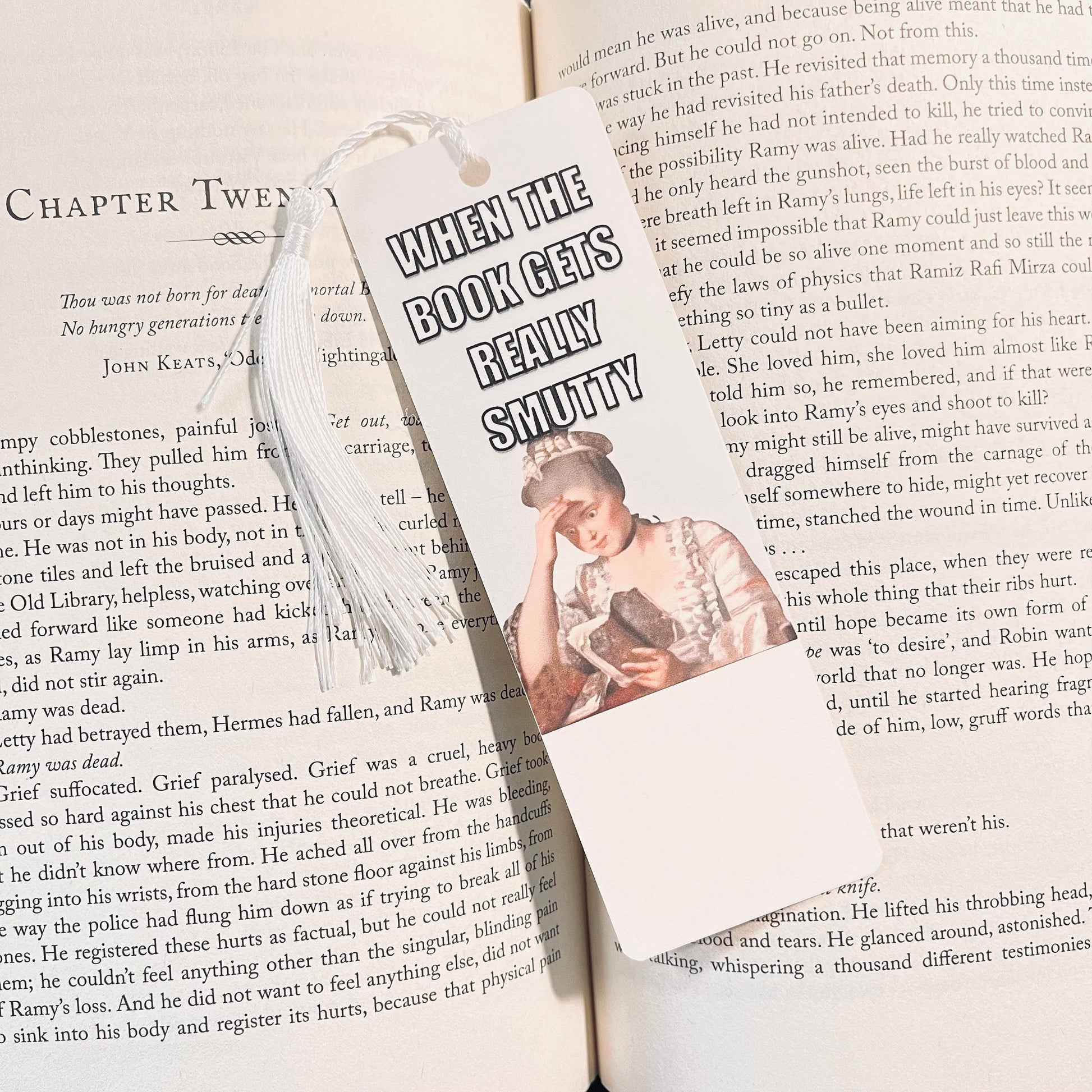 Funny Smut Bookmark: Sarcastic Reading Humor bookmark by Magic & Meaning