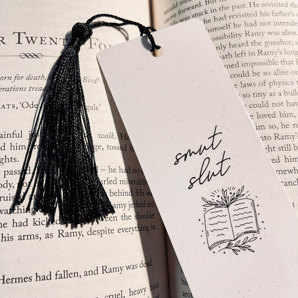 Smut Slut Bookmark: Funny Double-Sided Laminated bookmark by Magic & Meaning