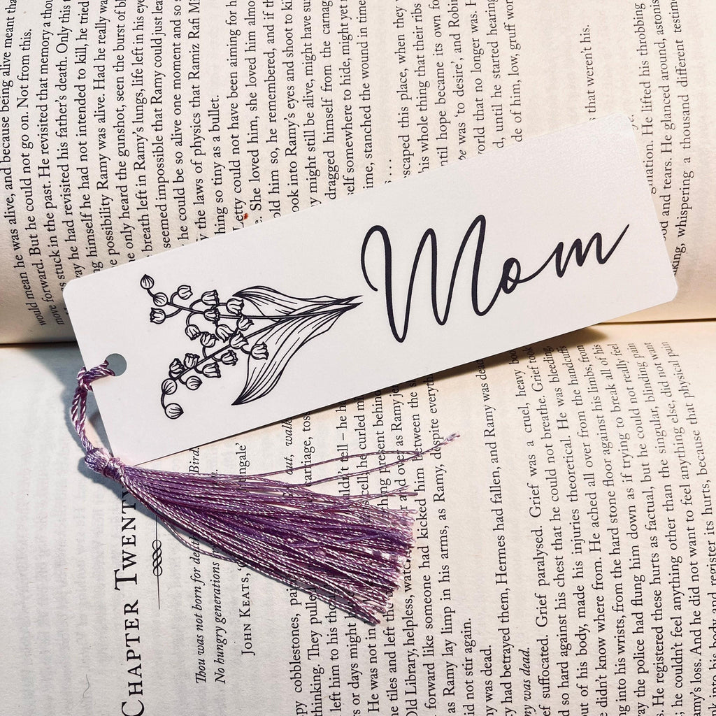 Personalized Bookmark: Birth Flower Design for Book Lovers (Handmade) bookmark by Magic & Meaning