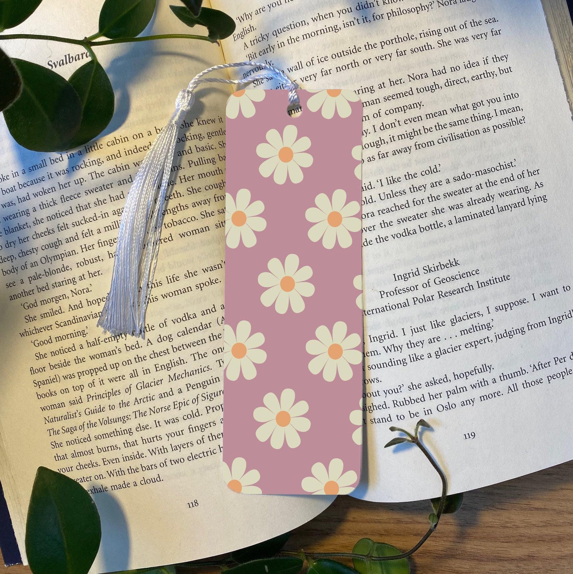 Floral Bookmark, Daisy Design (Handmade Book Lover Gift) bookmark by Magic & Meaning