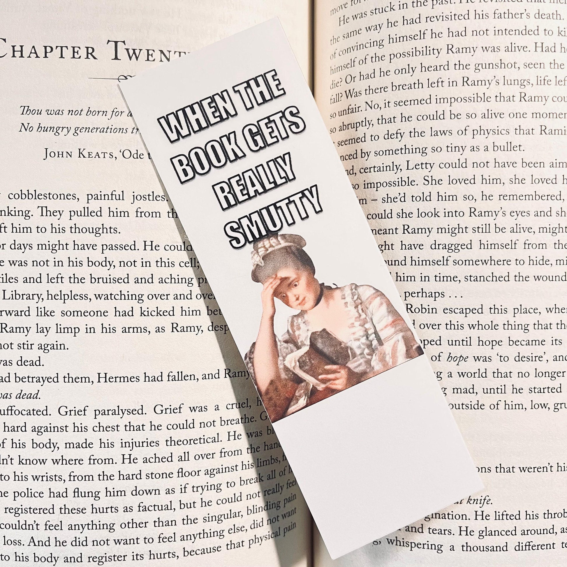 Funny Smut Bookmark: Sarcastic Reading Humor bookmark by Magic & Meaning
