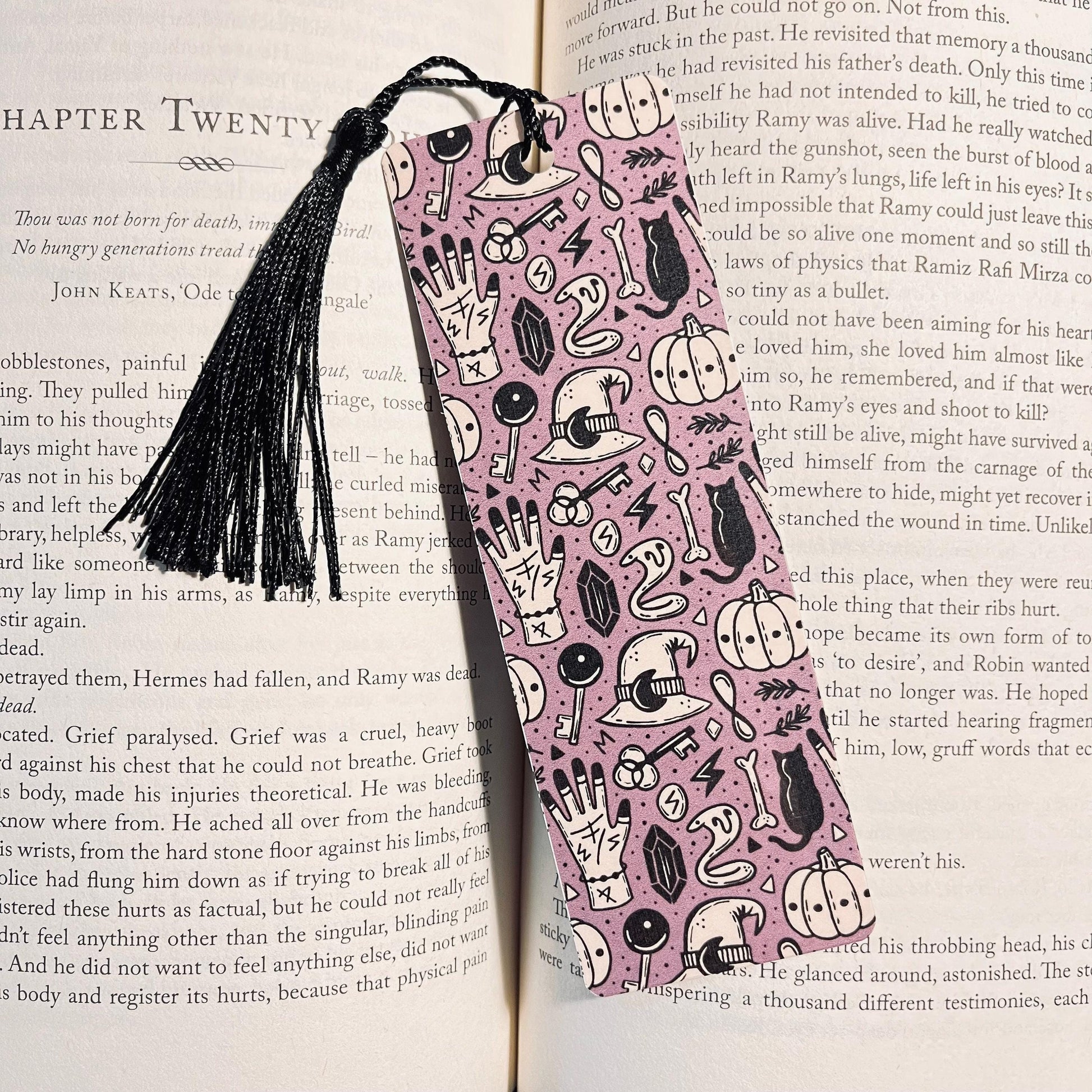 Mystic Gothic Bookmark - Handmade, Laminated bookmark by Magic & Meaning