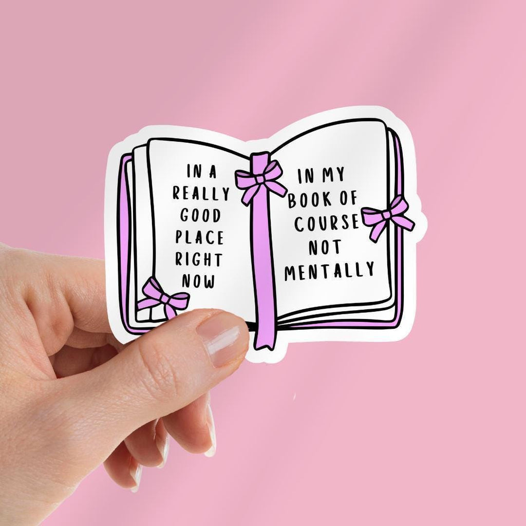 Funny "In A Really Good Place Right Now" Kindle Sticker: sticker by Magic & Meaning